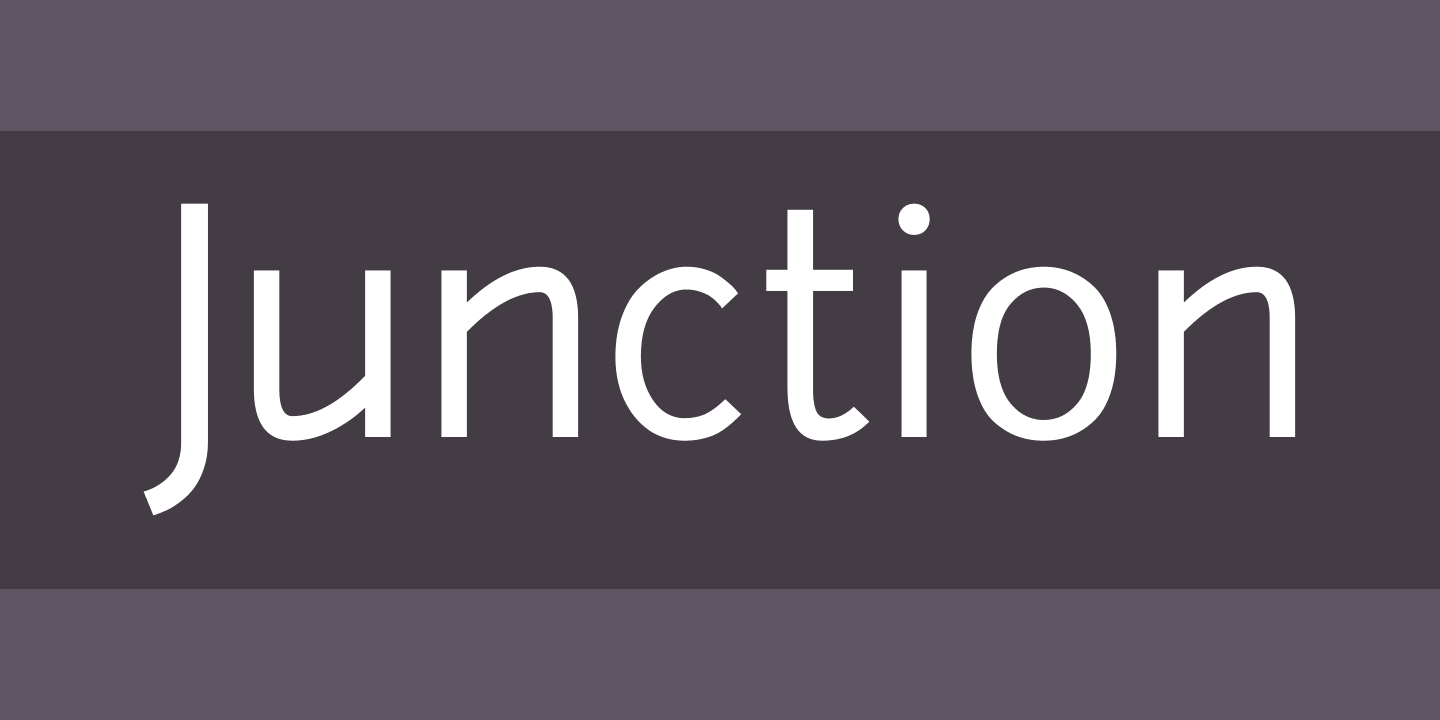 Junction Font
